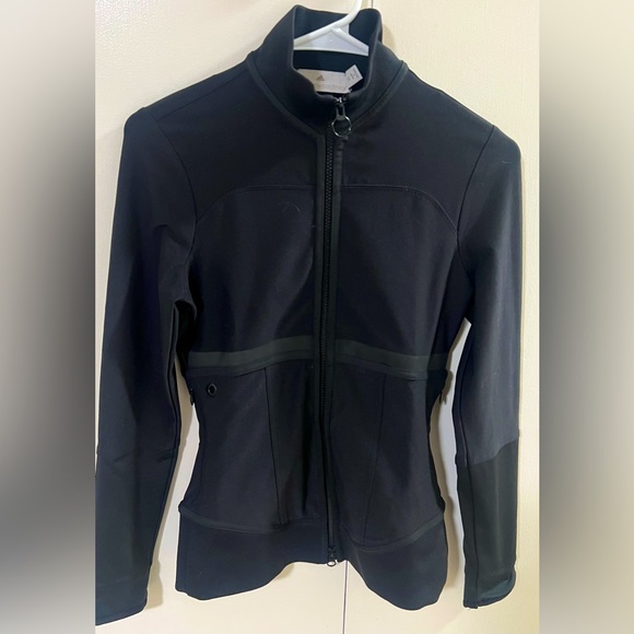 Adidas by Stella McCartney Black Zip Up Activewear Sweater Women’s size XS - Picture 2 of 10